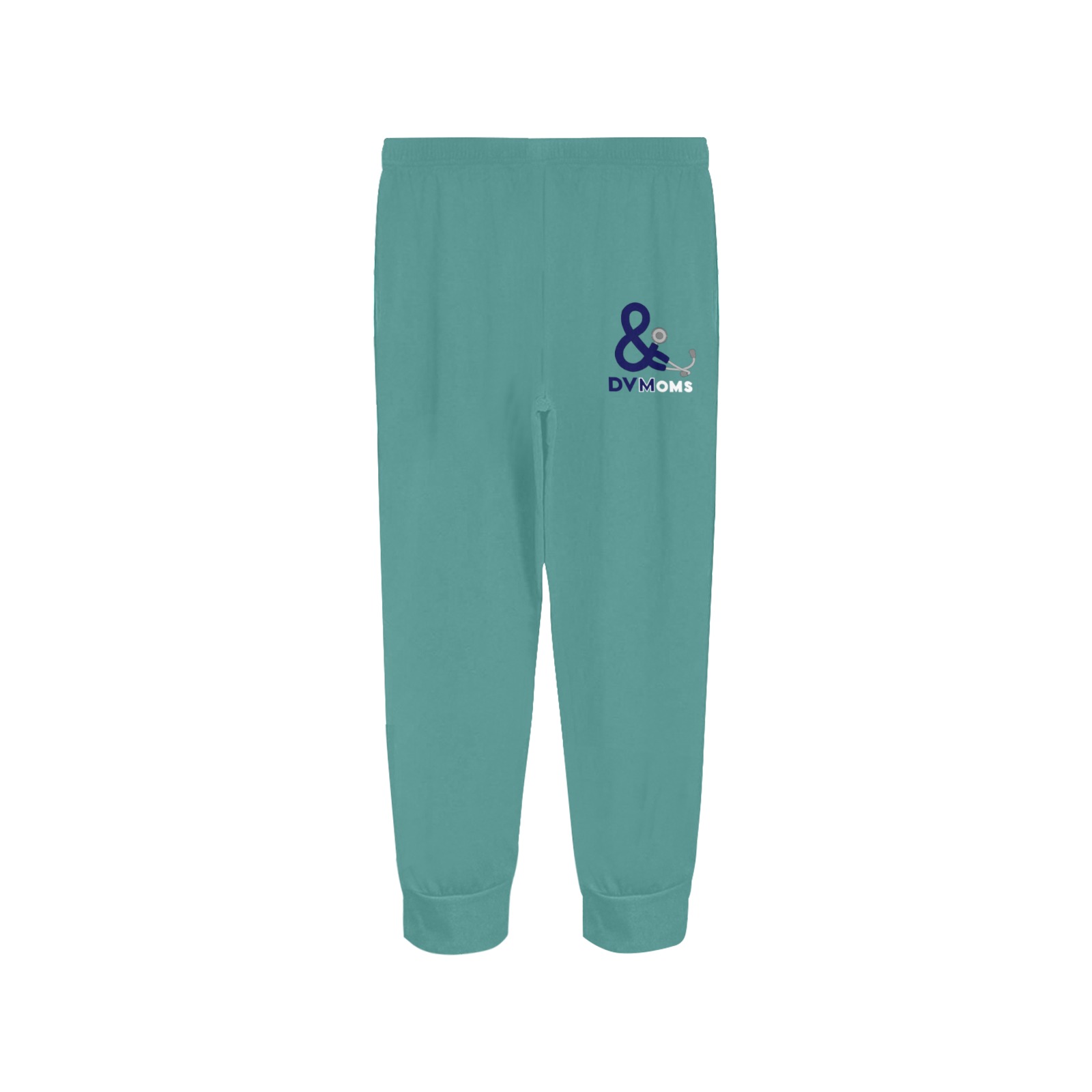 Pants teal with single logo Women's All Over Print Pajama Trousers
