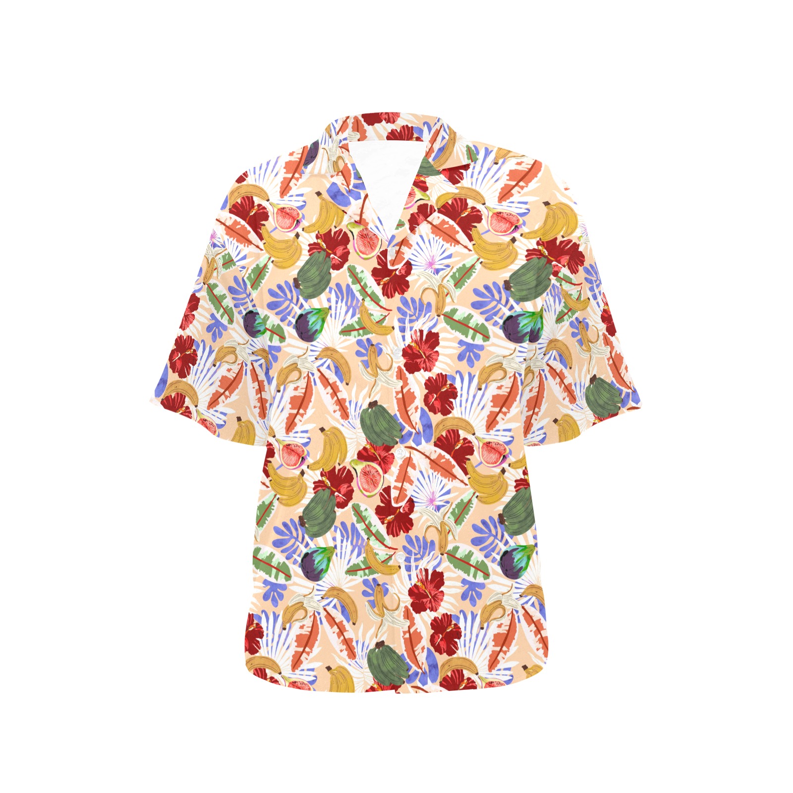 Enjoy the colorful summer All Over Print Hawaiian Shirt for Women (Model T58)