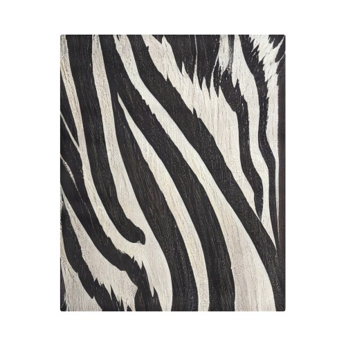 zebra print black and white Duvet Cover 86"x70" ( All-over-print)