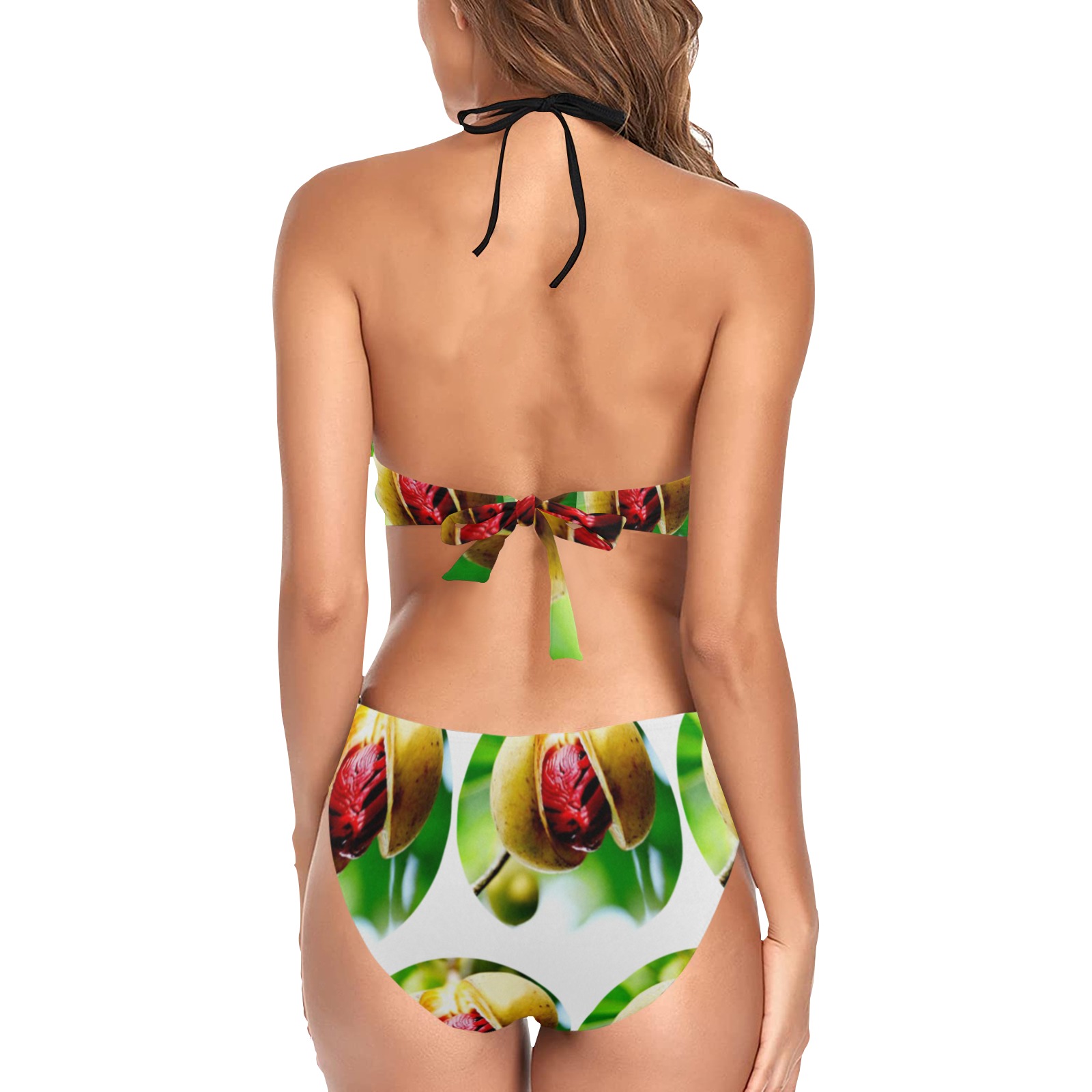 Nutmeg party Women's Fringe Swimsuit (Model S32)