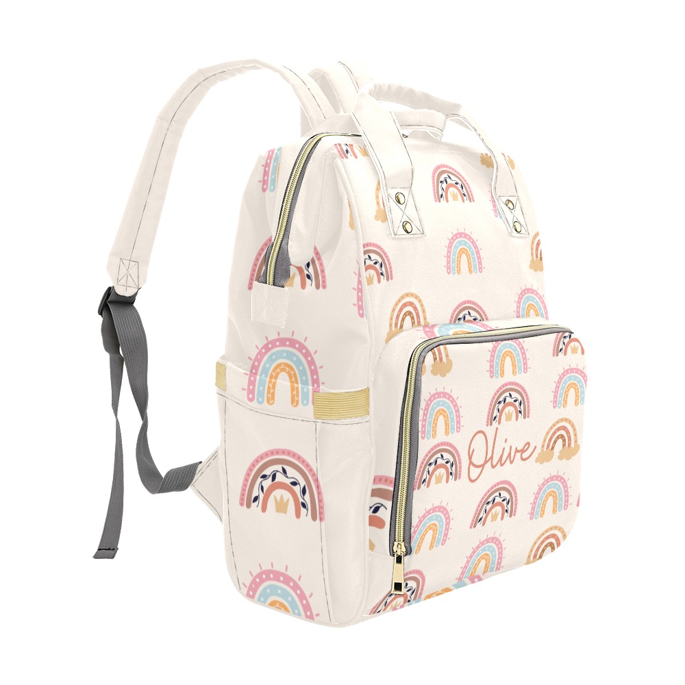 Personalized Boho Diaper Bag Multi-Function Diaper Backpack/Diaper Bag (Model 1688)