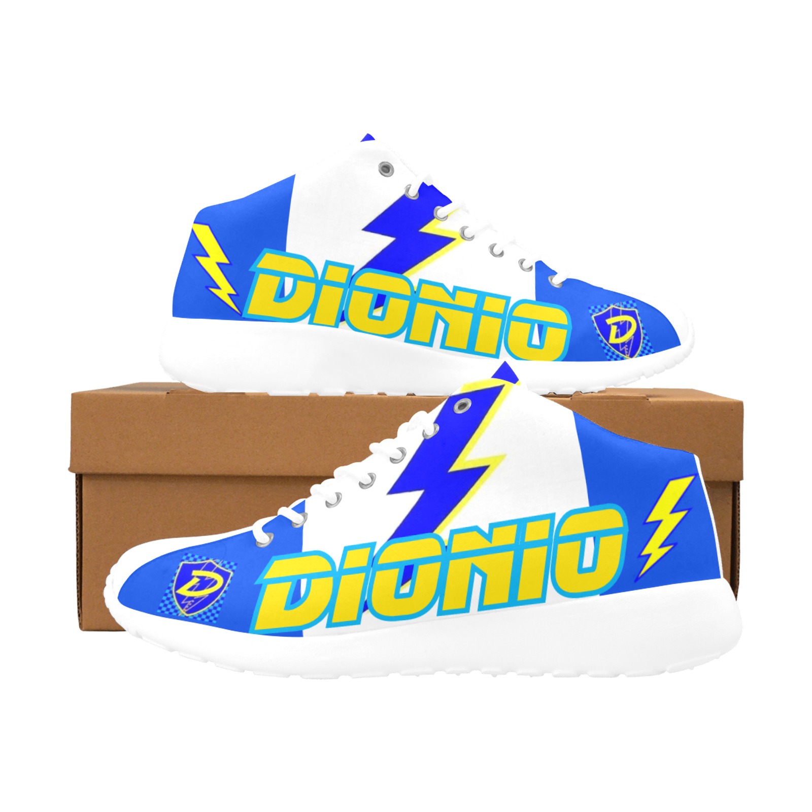 DIONIO - HANG OUT Basketball Sneakers(Blue ,Yellow & White) Men's Basketball Training Shoes (Model 47502)