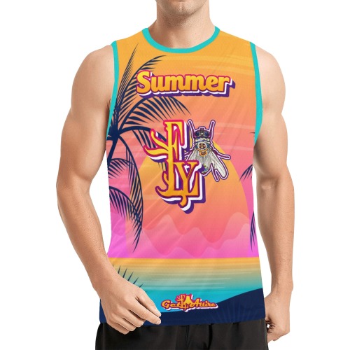 Summer Collectable Fly All Over Print Basketball Jersey