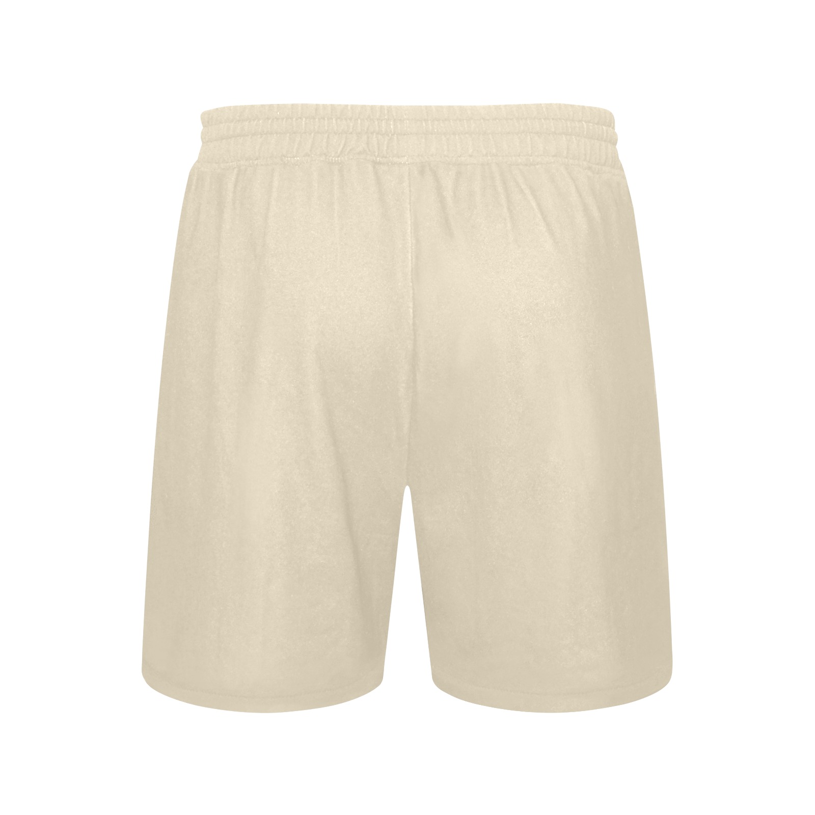 beige bk Men's Mid-Length Casual Shorts (Model L50)