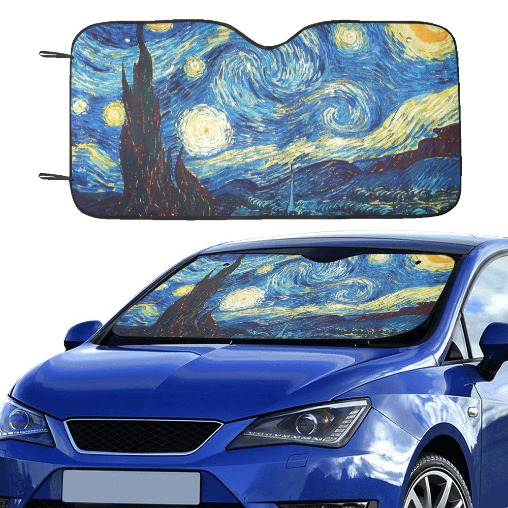 Van Gogh's Starry Night Car Sun Shade 55"x30"