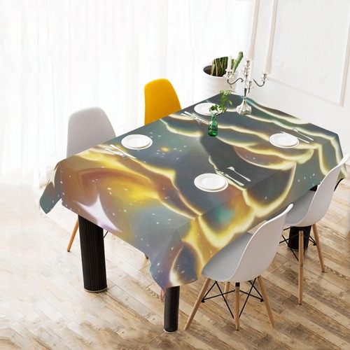 Celestial Cotton Linen Tablecloth 60" x 90"