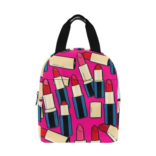 Lipstick Design on Fuschia Background