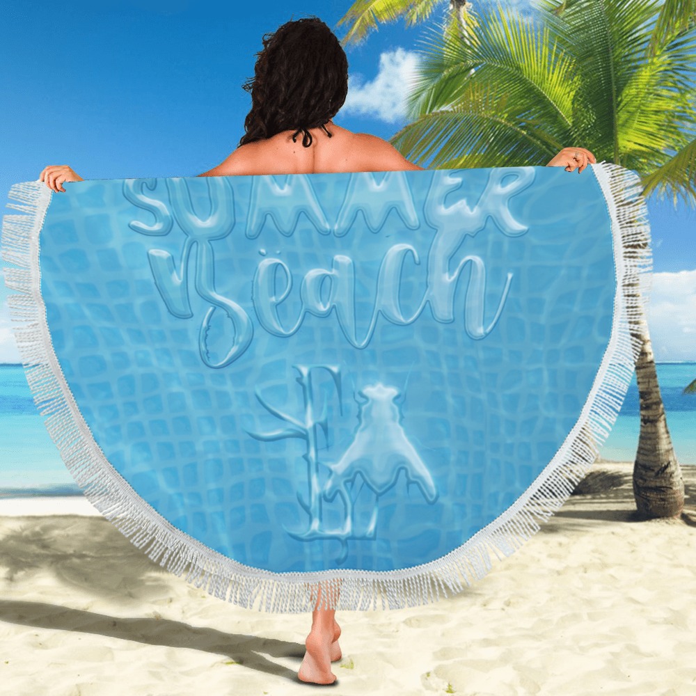 SUMMER BEACH Collectable Fly Circular Beach Shawl 59"x 59"