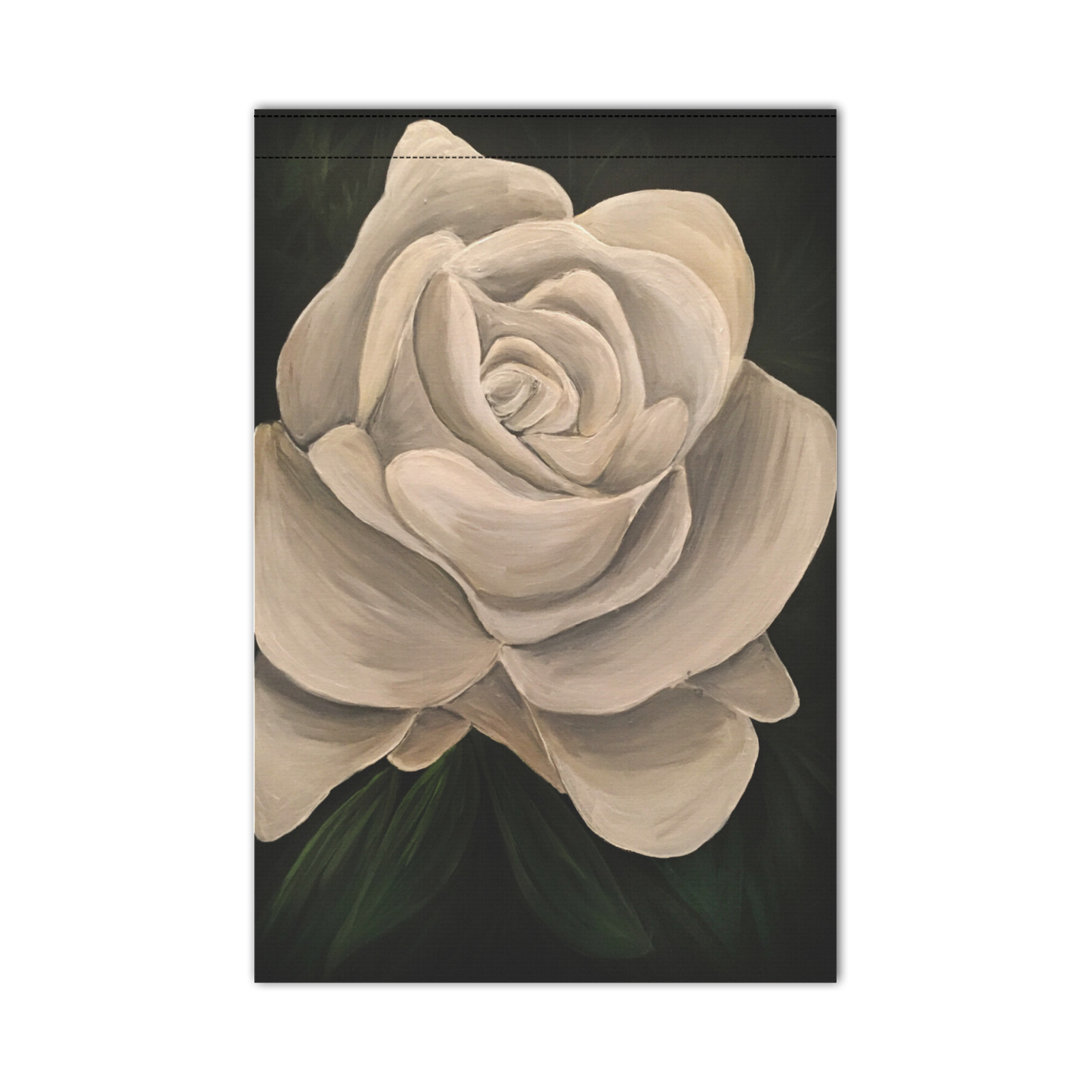 White Rose Garden Flag 12‘’x18‘’(Twin Sides)