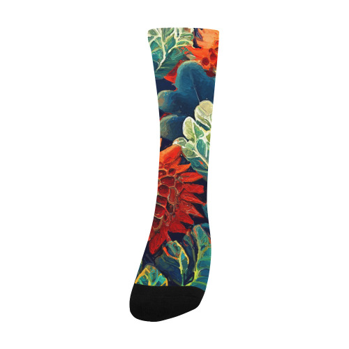 flowers botanic art (7) socks Men's Custom Socks