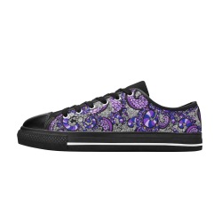 Purple Pulse Women's Classic Canvas Shoes (Model 018)