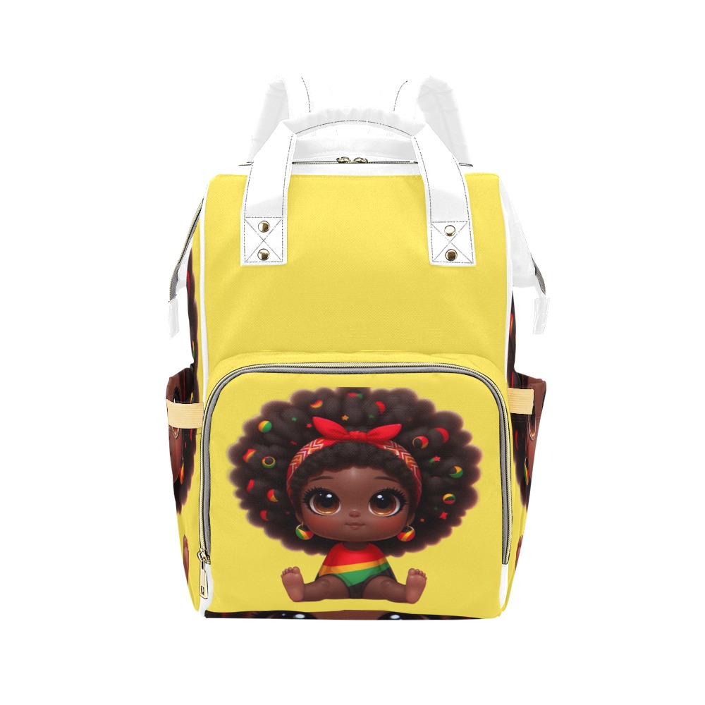 Black history - Kids 06 - Milan Templates Multi-Function Diaper Backpack/Diaper Bag (Model 1688)