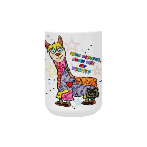 Alpaca Pop Art Fun by Nico Bielow Custom Ceramic Mug (15OZ)