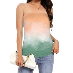 Brushstrokes SS4s Women's Long Tube Top (Model T84)