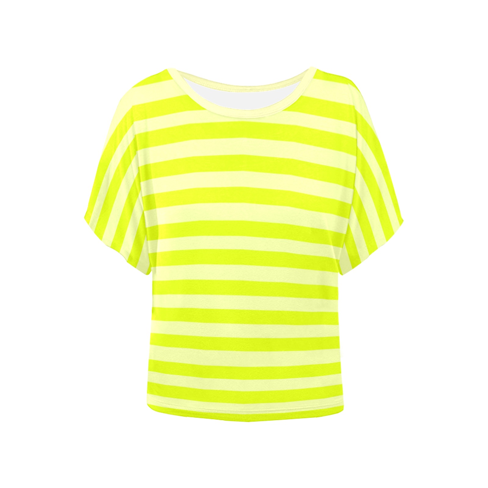 mellow yellow Women's Batwing-Sleeved Blouse T shirt (Model T44)