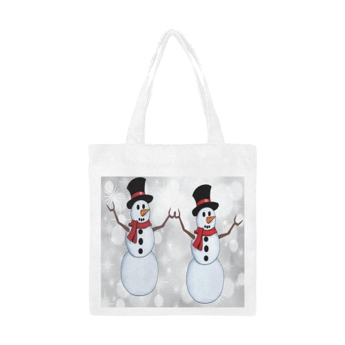 dancing snowmen Canvas Tote Bag/Small (Model 1700)