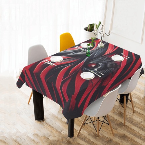 gothic eye Cotton Linen Tablecloth 60"x 84"