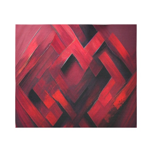 red diamond Cotton Linen Wall Tapestry 60"x 51"