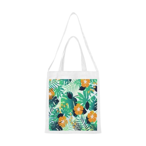 GROOVY FUNK THING FLORAL Canvas Tote Bag/Medium (Model 1701)