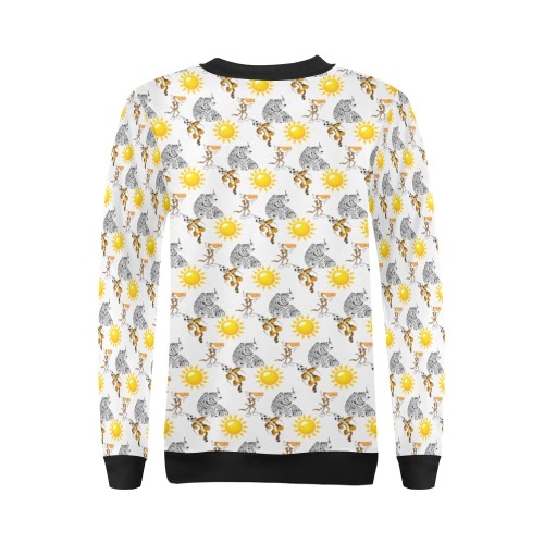 Pattern All Over Print Crewneck Sweatshirt for Women (Model H18)