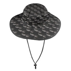 Sunglass Clip Wide Brim Bucket Hat