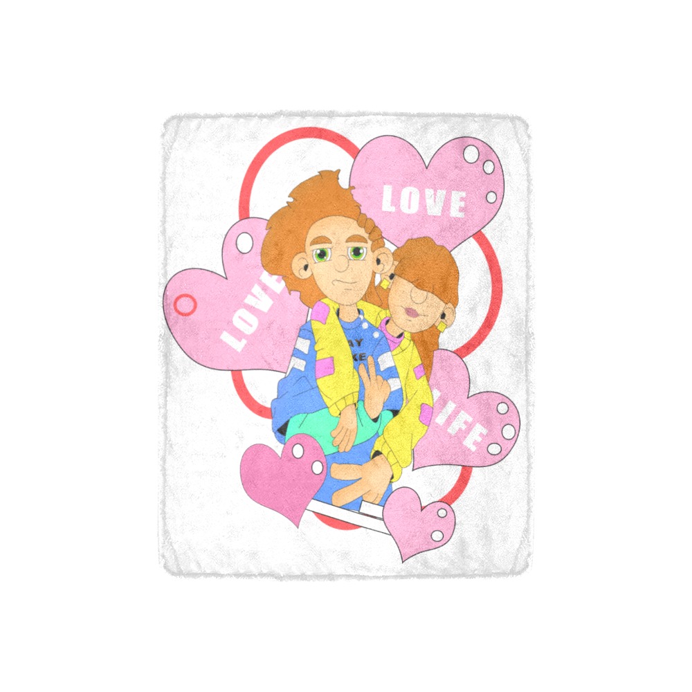 I GOT YOU with hearts Ultra-Soft Micro Fleece Blanket 30''x40''