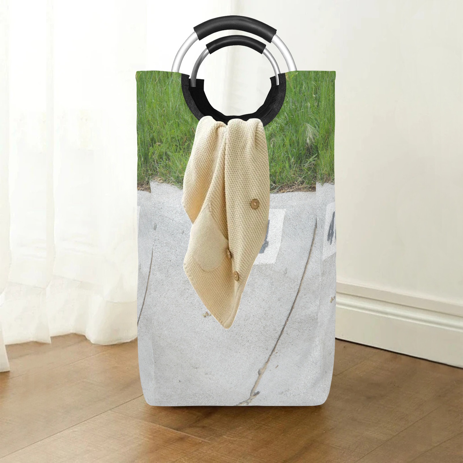 Street Number 4844 Square Laundry Bag