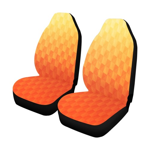 Yellow to Orange Fade Car Seat Covers (Set of 2)