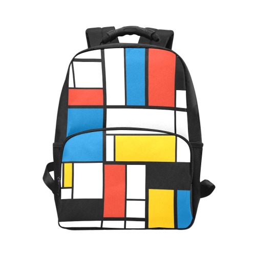 Mondrian De Stijl Modern Unisex Laptop Backpack (Model 1663)