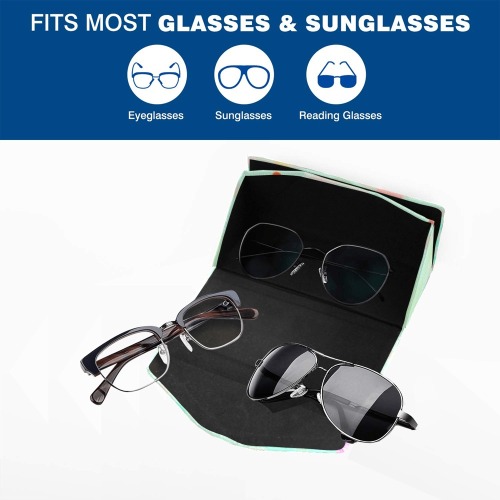 Aero Humming Blues Custom Foldable Glasses Case