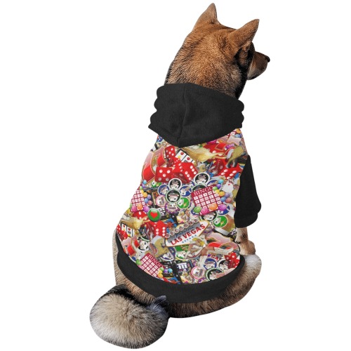 Gamblers Delight - Las Vegas Icons Vest Pet Dog Hoodie