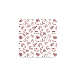 Christmas breakfast Square Coaster