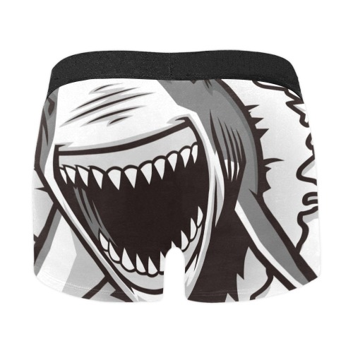 Great White Shark ripping with opened mouth under wear Men's All Over Print Boxer Briefs - New (Model L10)