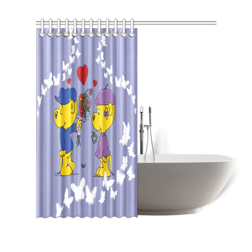 Ferald and Sahsha Ferret Shower Curtain 69"x70"
