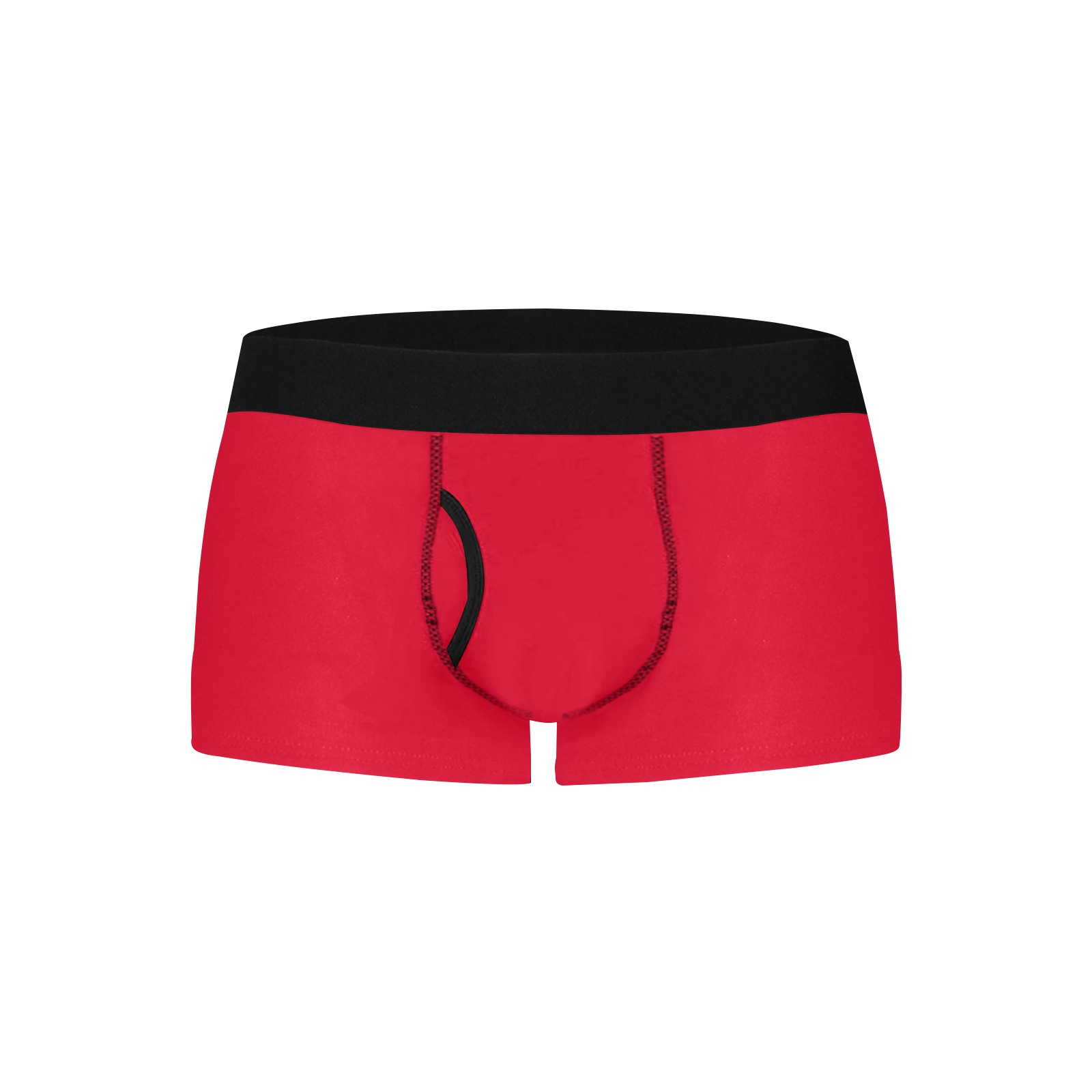 color Spanish red Men's Boxer Briefs with Fly (Model L49)