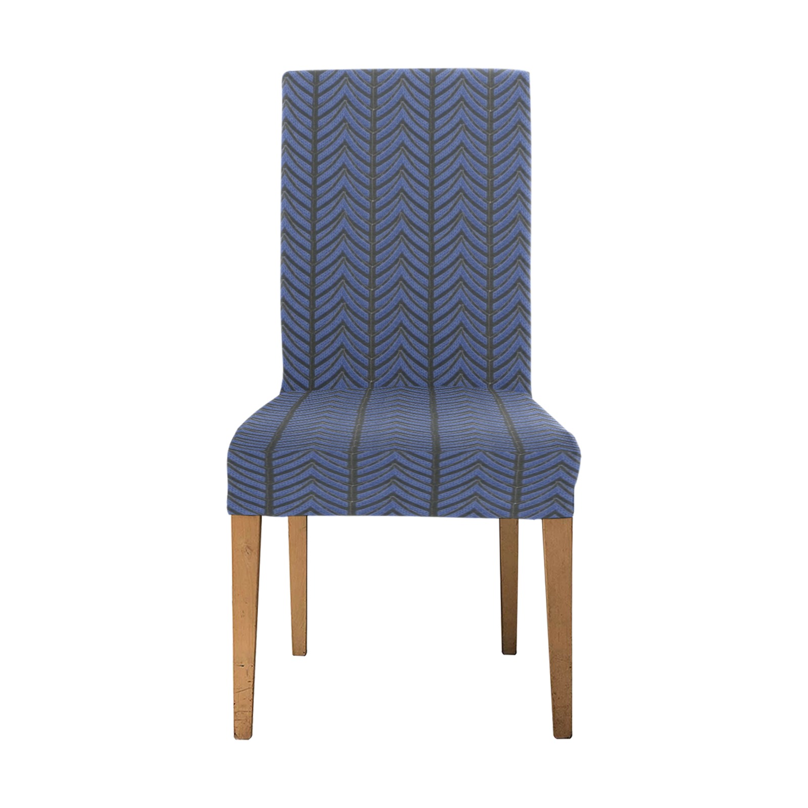 chevrons marines Removable Dining Chair Cover