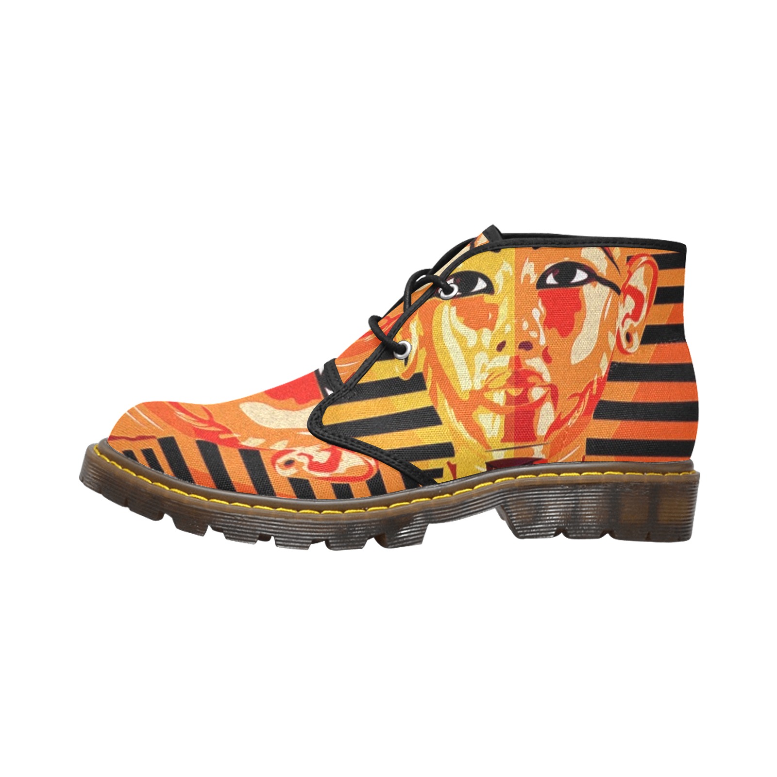 GOLDEN SLUMBER-KING TUT 2 Women's Canvas Chukka Boots (Model 2402-1)