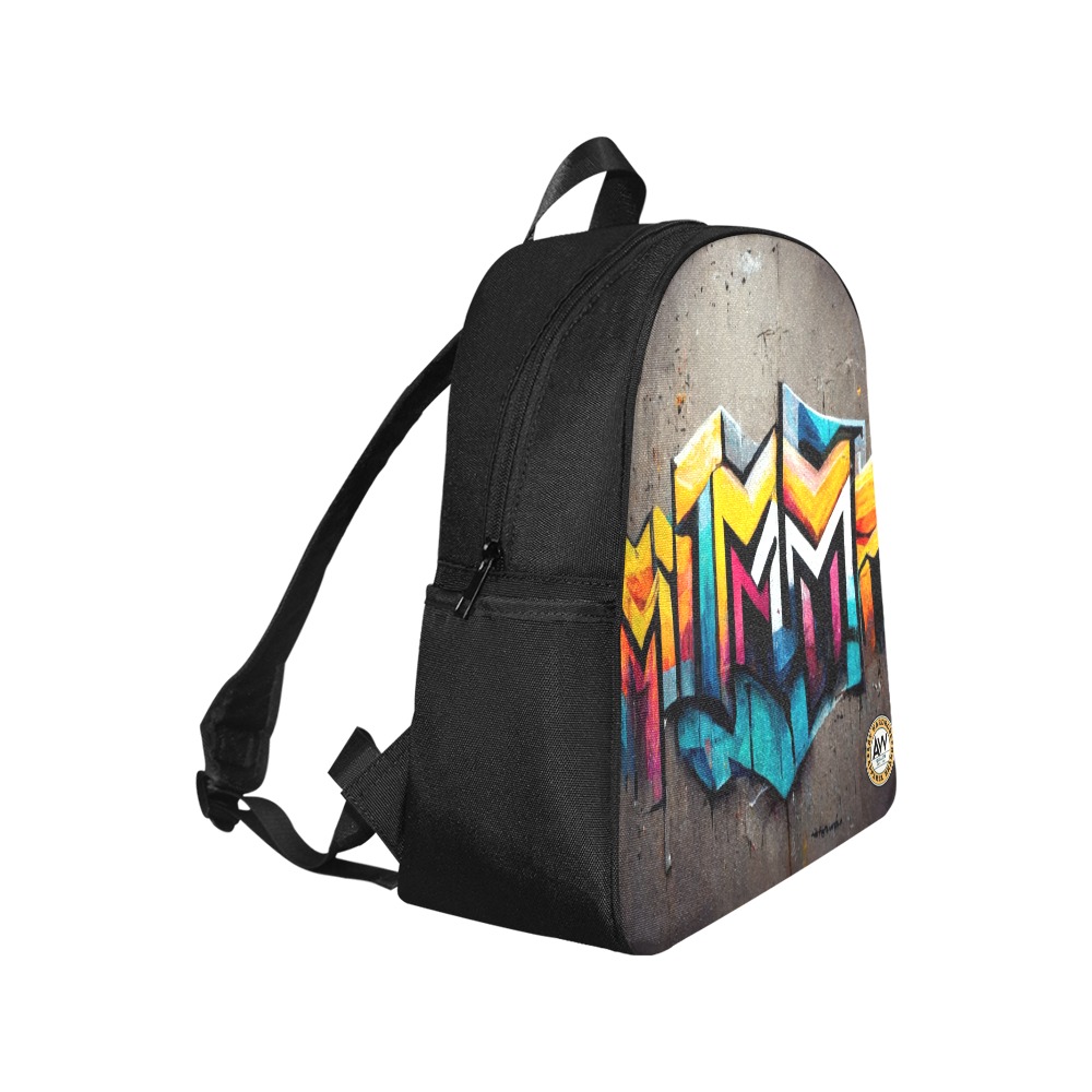 colourful graffiti wall Multi-Pocket Fabric Backpack (Model 1684)