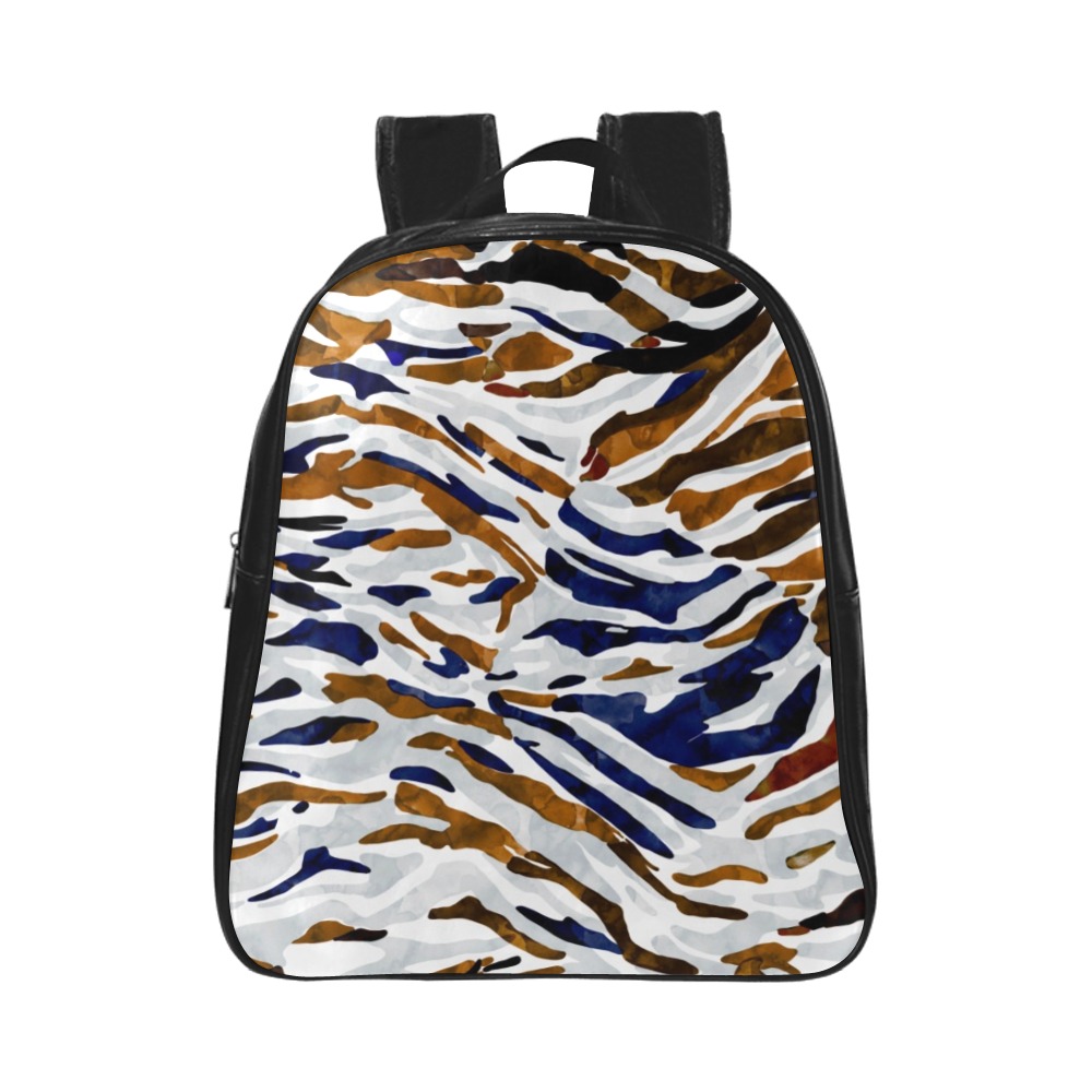 Modern animal print SPD School Backpack (Model 1601)(Small)