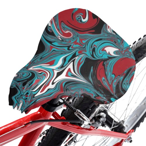 Dark Wave of Colors Waterproof Bicycle Seat Cover