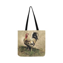 Vintage Rooster Illustration Reusable Shopping Bag Model 1660 (Two sides)
