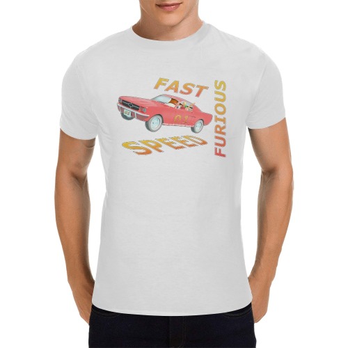 Fast and Speed Furious 01 Men's T-Shirt in USA Size (Front Printing Only)