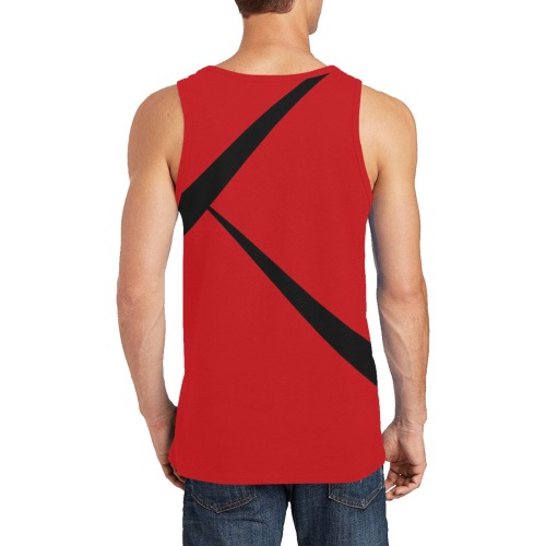 Sexy Red and Black Men's All Over Print Tank Top (Model T57)