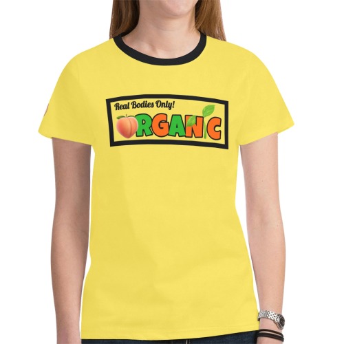 Yellow T-Shirt (Womens) New All Over Print T-shirt for Women (Model T45)