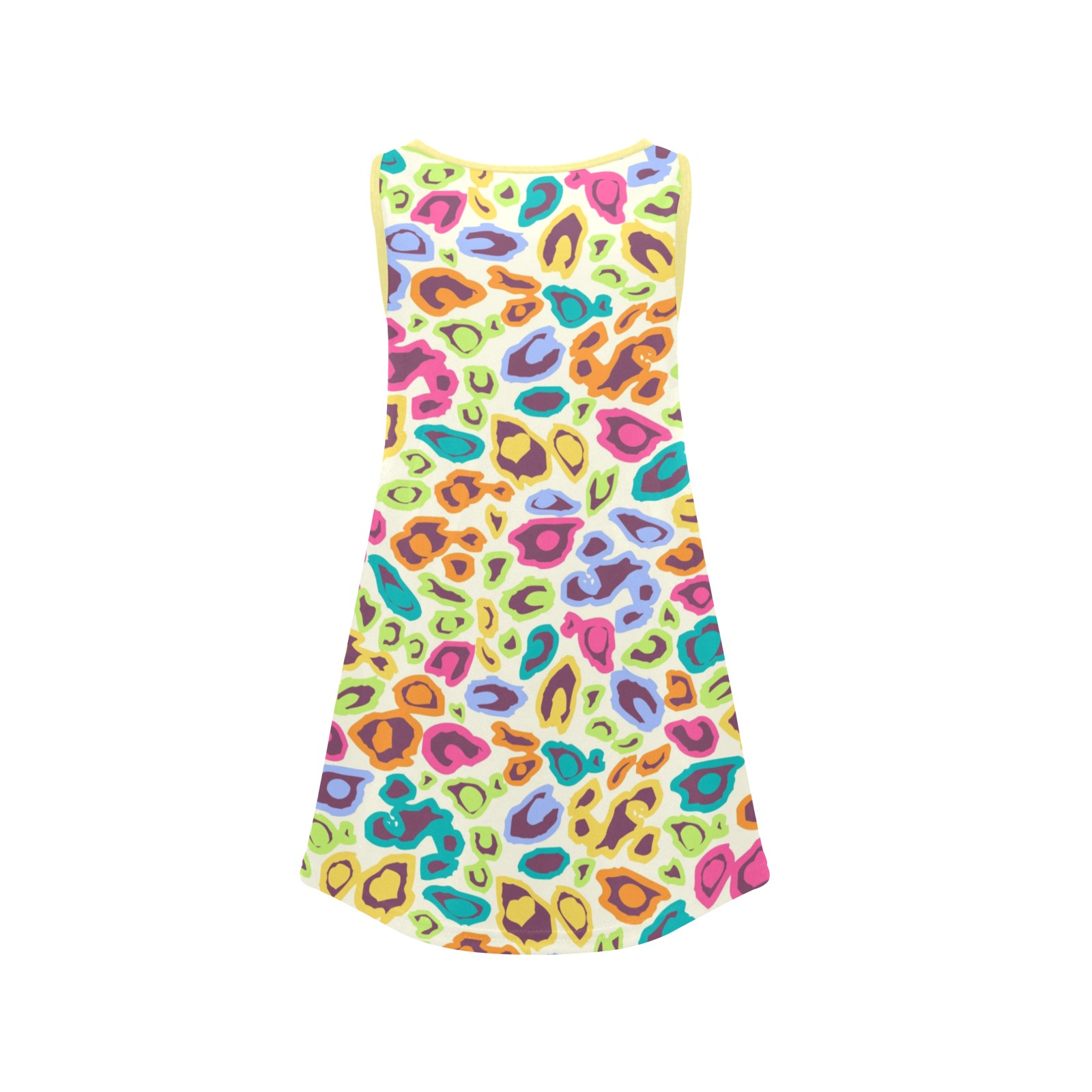 Colorful Girls' Sleeveless Dress (Model D58)