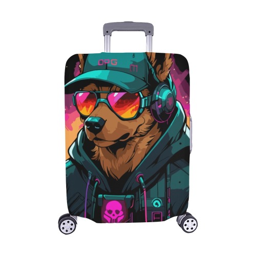 Dog punk Luggage Cover/Medium 22"-25"