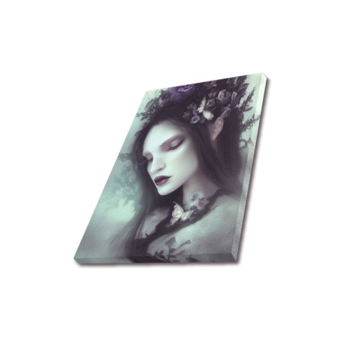9 - Gothic female elegance beauty digital painting Upgraded Canvas Print 11"x14"