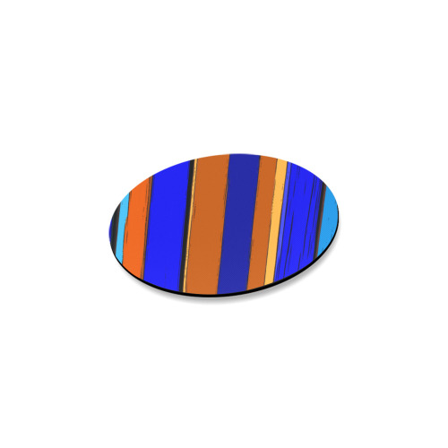 Abstract Blue And Orange 930 Round Coaster