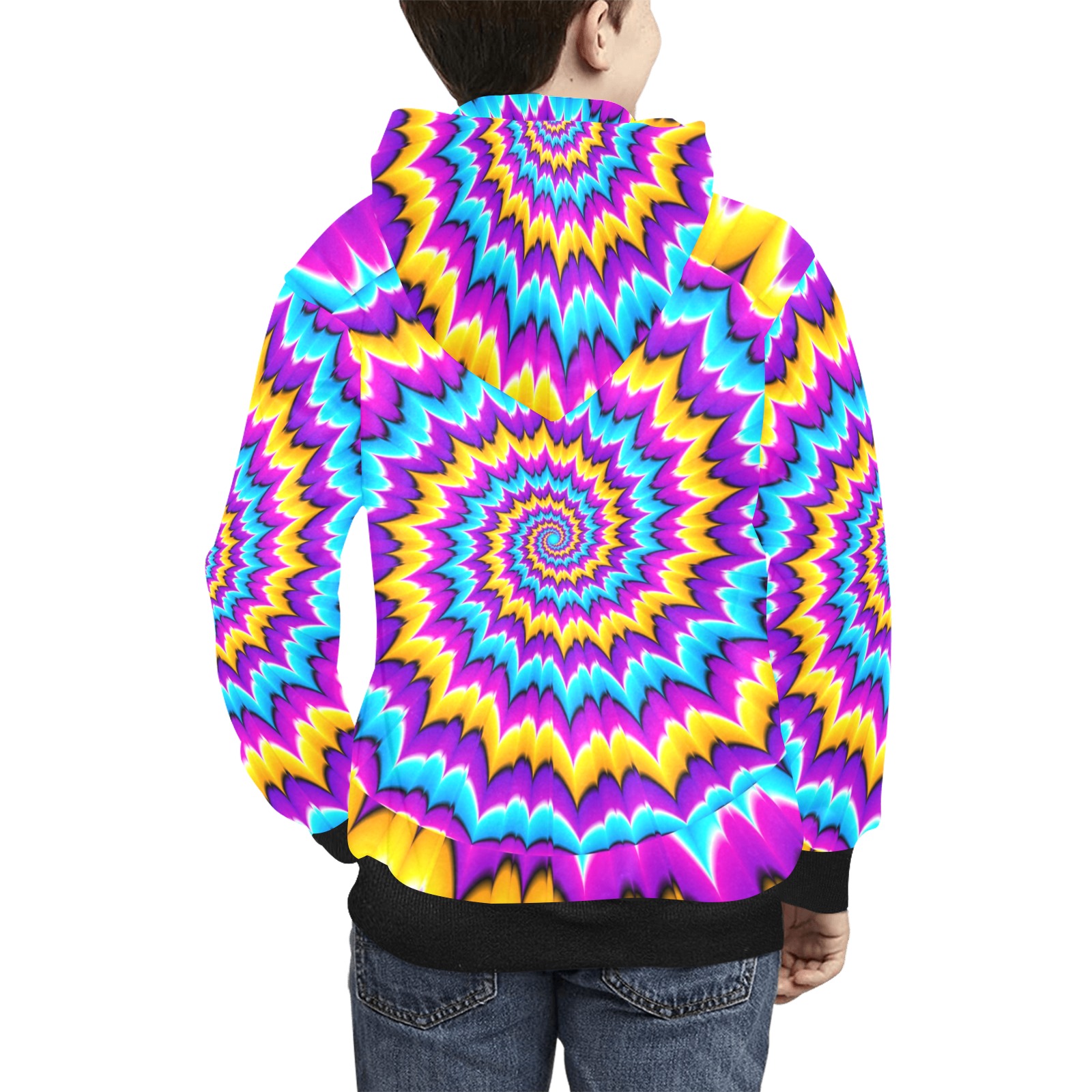 Colorful Optical kids hoodie Kids' All Over Print Hoodie (Model H38)