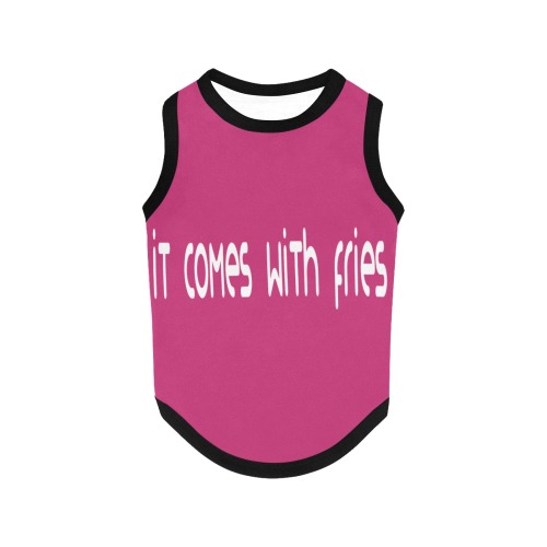 It comes with fries All Over Print Pet Tank Top
